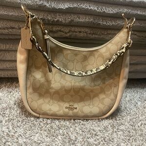 COACH Jules Hobo Signature Canvas Bag